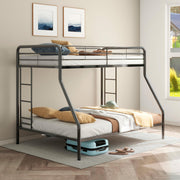 Carson Metal Twin Over Full Bunk Bed Glossy Black - 460340BLK