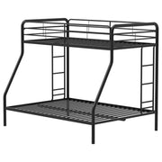 Carson Metal Twin Over Full Bunk Bed Glossy Black - 460340BLK