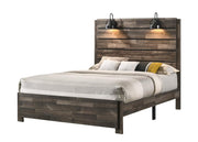 Carter Brown Queen Panel Bed - Gate FurnitureQueen Bed