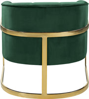 Carter Velvet Upholstered Accent Chair in Green - 515Green