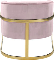 Carter Velvet Upholstered Accent Chair in Pink - 515Pink