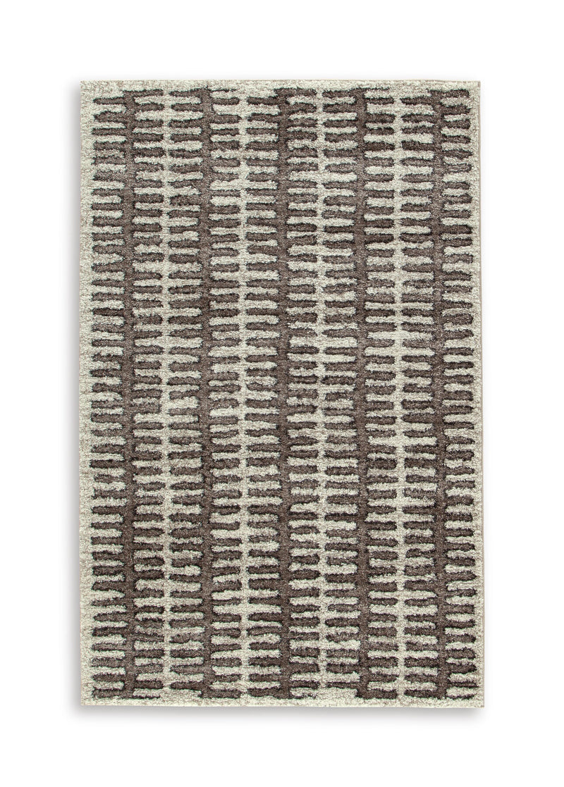 Cartlett White/Taupe/Black Medium Rug - R408672