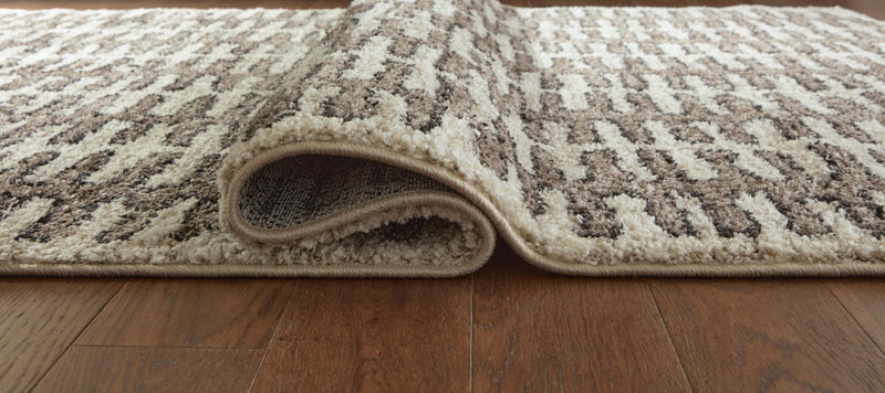 Cartlett White/Taupe/Black Medium Rug - R408672