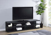 Cartmill 78-inch 2-tier TV Stand Media Console Black - 710533