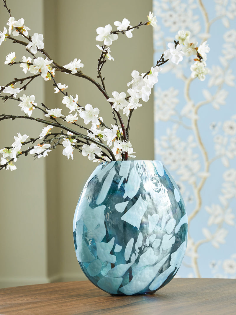 Cartshaw Iridescent Teal Vase - A2000739