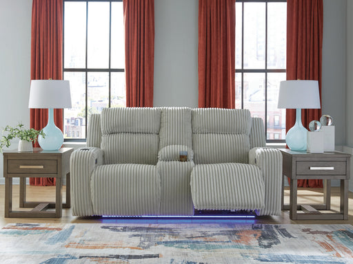 Carvara Alloy Power Reclining Loveseat with Console - PC6420318