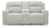 Carvara Alloy Power Reclining Loveseat with Console - PC6420318