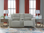Carvara Alloy Power Reclining Loveseat with Console - PC6420318