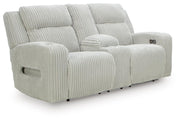 Carvara Alloy Power Reclining Sofa and Loveseat - PC64203U2