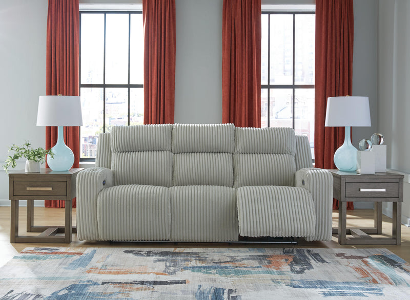 Carvara Alloy Power Reclining Sofa and Loveseat - PC64203U2