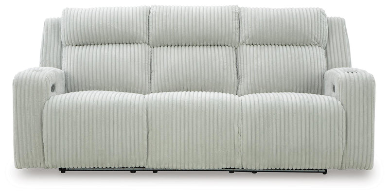 Carvara Alloy Power Reclining Sofa and Loveseat - PC64203U2