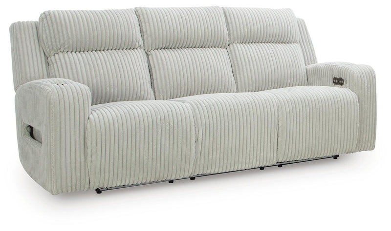 Carvara Alloy Power Reclining Sofa and Loveseat - PC64203U2
