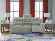 Carvara Alloy Power Reclining Sofa - PC6420315