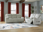 Carvara Sofa and Loveseat in Alloy - PKG022058