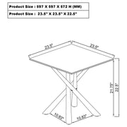 Carvell 2-piece Square Coffee and End Table Set Mirage White - 708138-S2