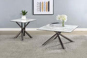 Carvell Square Sintered Stone Top Coffee Table Mirage White - 708138