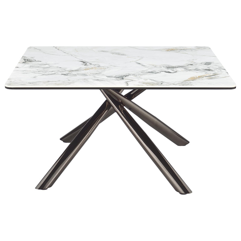 Carvell Square Sintered Stone Top Coffee Table Mirage White - 708138