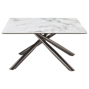 Carvell Square Sintered Stone Top Coffee Table Mirage White - 708138