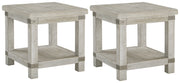 Carynhurst 2 End Tables in White Wash Gray - PKG008469