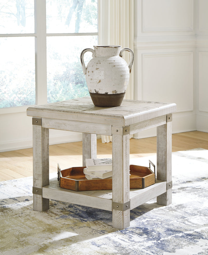 Carynhurst 2 End Tables in White Wash Gray - PKG008469