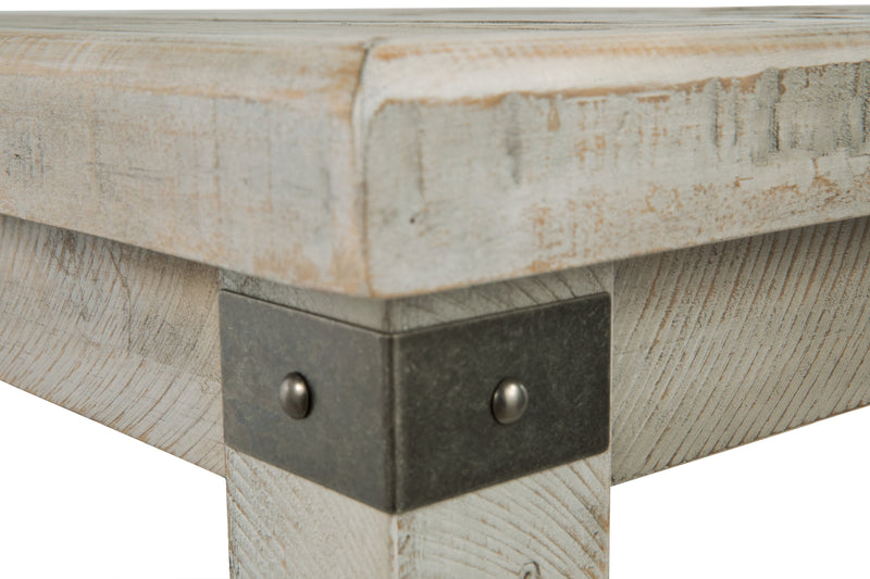 Carynhurst Coffee Table with 1 End Table in White Wash Gray - PKG008675