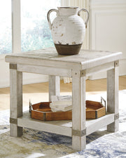 Carynhurst Coffee Table with 2 End Tables in White Wash Gray - PKG007153