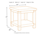 Carynhurst Coffee Table with 2 End Tables in White Wash Gray - PKG007153