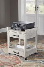 Carynhurst Whitewash Printer Stand - Gate FurniturePrinter Stand