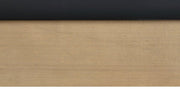 Casa Vegan Leather Queen Bed (3 Boxes) Black - Gate FurnitureQueen Bed