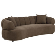 Casarin Fabric 2-Piece Channel-Back Sofa Set Brown - 511251-S2