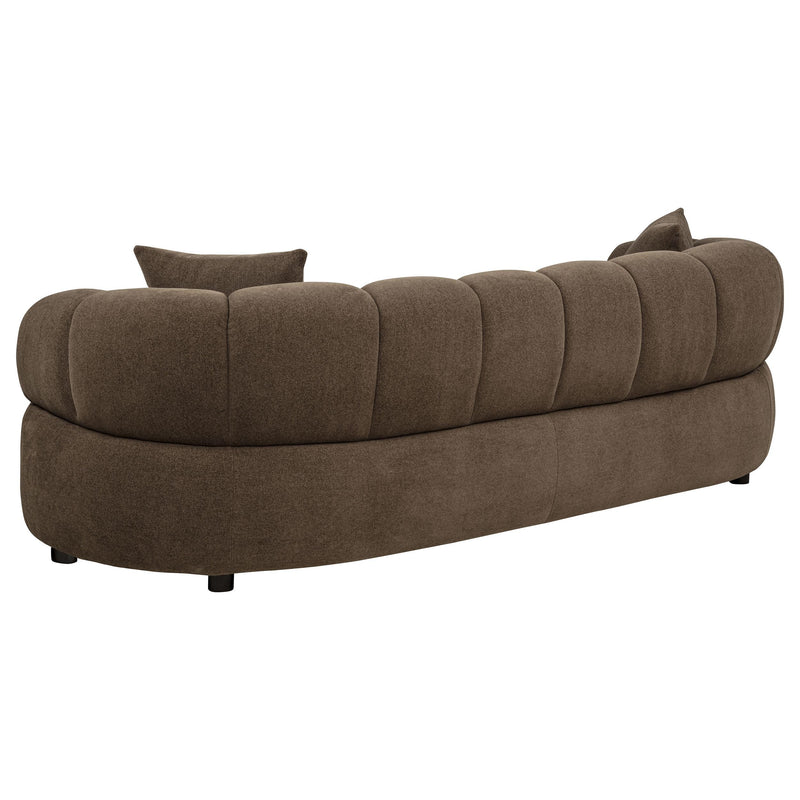 Casarin Fabric 2-Piece Channel-Back Sofa Set Brown - 511251-S2