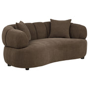 Casarin Fabric 3-Piece Channel-Back Sofa Set Brown - 511251-S3