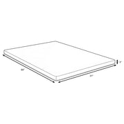 Cascade 3-inch Twin XL Cool Memory Foam Mattress Topper - 350419TL