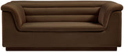 Cascade 72" Velvet Upholstered Fabric Upholstered Loveseat in Brown - 192Brown-L