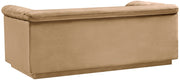 Cascade 72" Velvet Upholstered Fabric Upholstered Loveseat in Camel - 192Camel-L