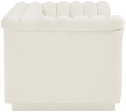 Cascade 72" Velvet Upholstered Fabric Upholstered Loveseat in Cream - 192Cream-L