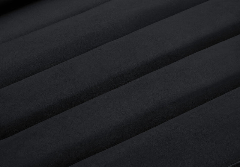 Cascade 94" Velvet Upholstered Fabric Upholstered Sofa in Black - 192Black-S