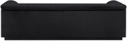 Cascade 94" Velvet Upholstered Fabric Upholstered Sofa in Black - 192Black-S