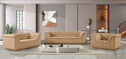 Cascade 94" Velvet Upholstered Fabric Upholstered Sofa in Camel - 192Camel-S