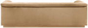 Cascade 94" Velvet Upholstered Fabric Upholstered Sofa in Camel - 192Camel-S