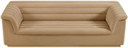 Cascade 94" Velvet Upholstered Fabric Upholstered Sofa in Camel - 192Camel-S