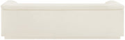 Cascade 94" Velvet Upholstered Fabric Upholstered Sofa in Cream - 192Cream-S