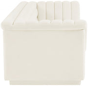 Cascade 94" Velvet Upholstered Fabric Upholstered Sofa in Cream - 192Cream-S