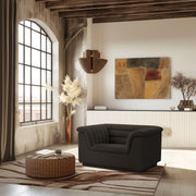 Cascade Boucle Fabric Upholstered Chair in Brown - 191Brown-C