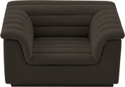 Cascade Boucle Fabric Upholstered Chair in Brown - 191Brown-C