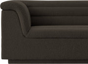 Cascade Boucle Fabric Upholstered Chair in Brown - 191Brown-C