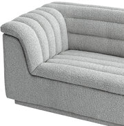Cascade Boucle Fabric Upholstered Chair in Grey - 191Grey-C