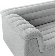 Cascade Boucle Fabric Upholstered Chair in Grey - 191Grey-C