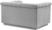 Cascade Boucle Fabric Upholstered Chair in Grey - 191Grey-C