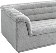 Cascade Boucle Fabric Upholstered Chair in Grey - 191Grey-C